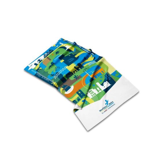 Serviette de sport publicitaire ultra-compacte en microfibre format 80x40 mm