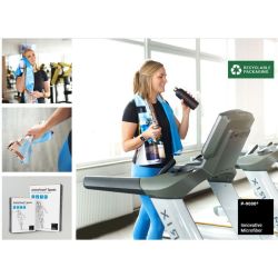 Serviette de sport publicitaire ultra-compacte en microfibre format 80x40 mm