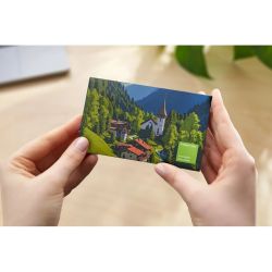 Chiffon personnalisé de nettoyage lunette microfibre avec étui express fabriqué en Europe