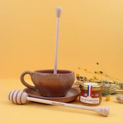 Cuillère miel publicitaire en bois