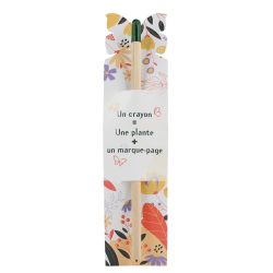 Crayon publicitaire à graines 19cm étui Papillon Europe