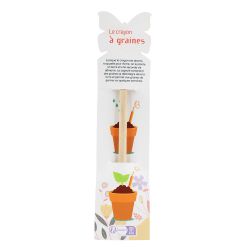 Crayon publicitaire à graines 19cm étui Papillon Europe