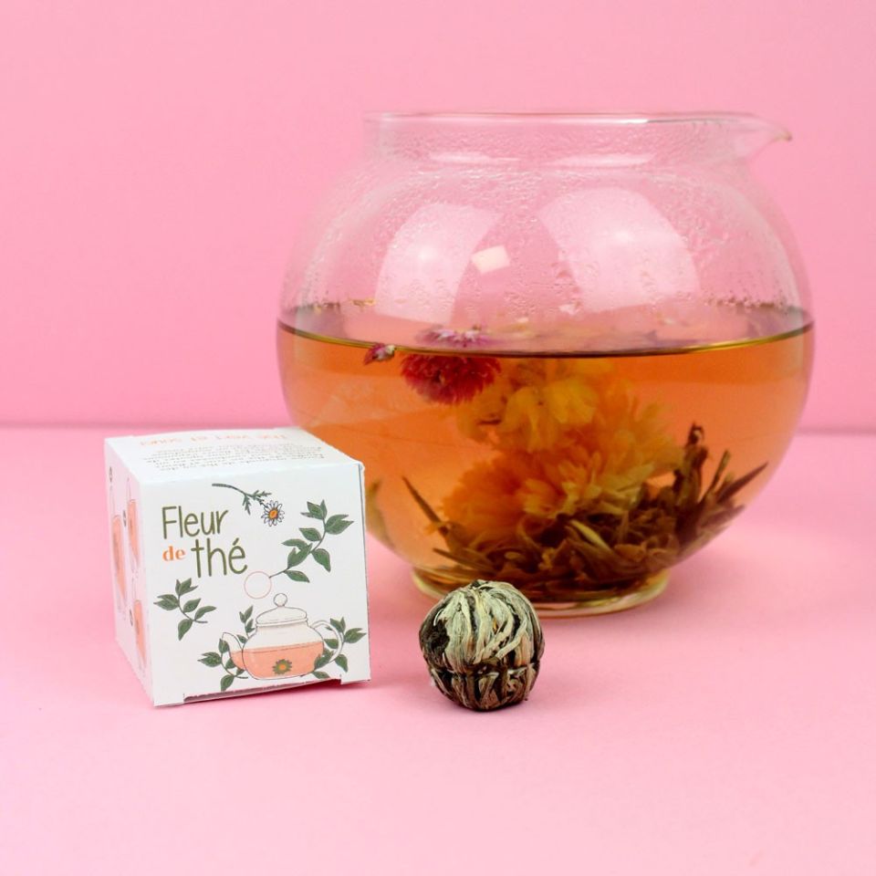 Fleur publicitaire de thé mini box Europe