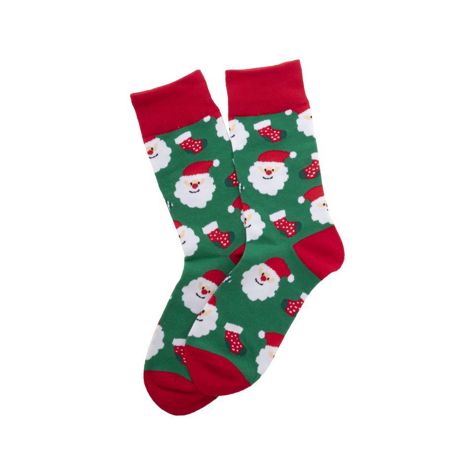Paire de chaussettes de noël publicitaire en RPET