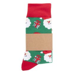 Paire de chaussettes de noël publicitaire en RPET