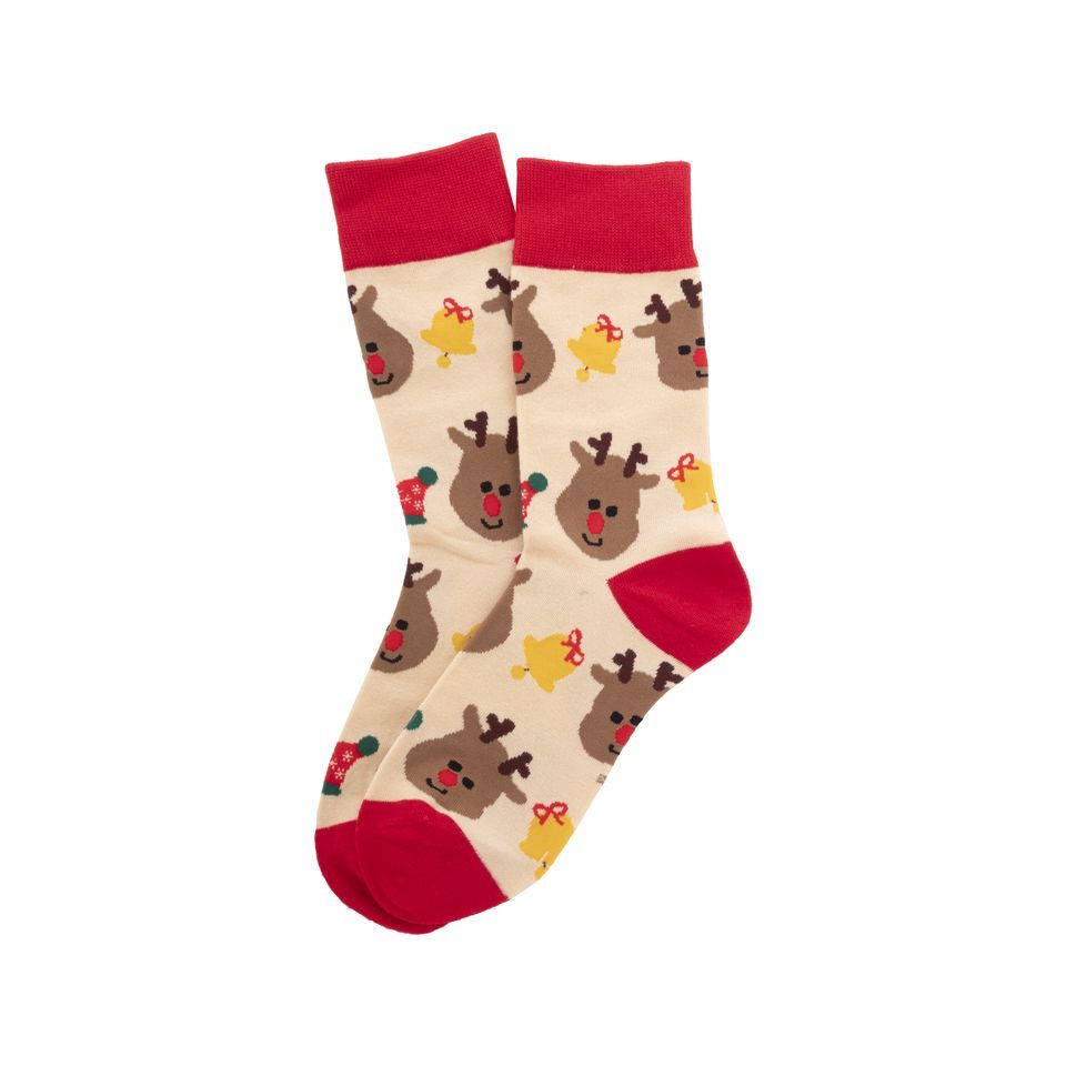 Paire de chaussettes de noël publicitaire en RPET