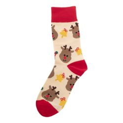 Paire de chaussettes de noël publicitaire en RPET