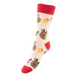 Paire de chaussettes de noël publicitaire en RPET