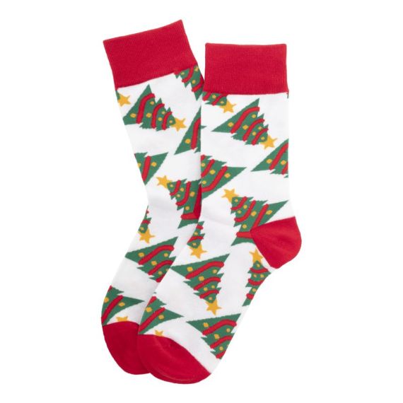 Paire de chaussettes de noël publicitaire en RPET