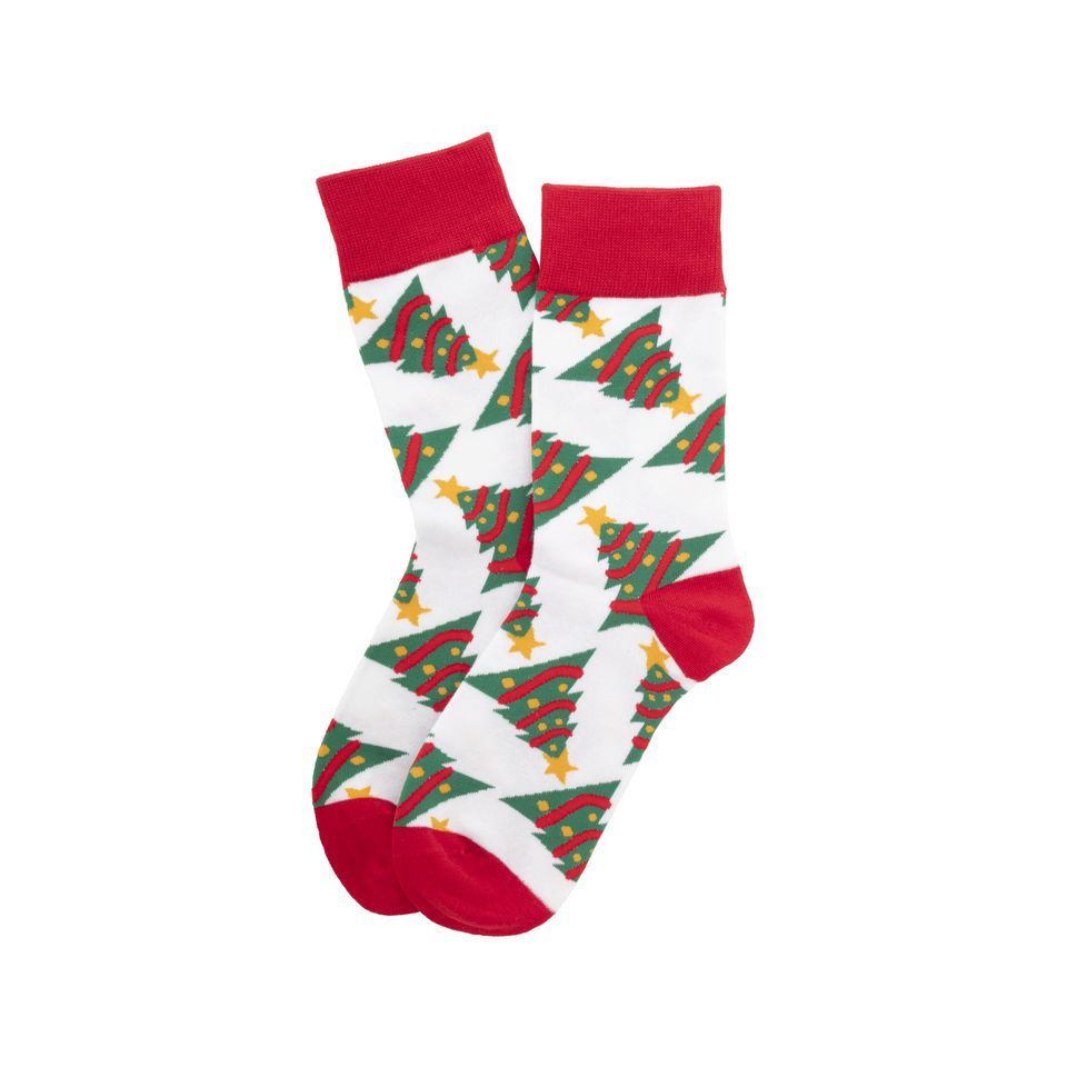 Paire de chaussettes de noël publicitaire en RPET
