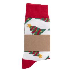 Paire de chaussettes de noël publicitaire en RPET