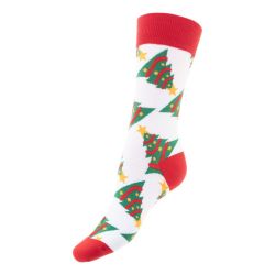 Paire de chaussettes de noël publicitaire en RPET