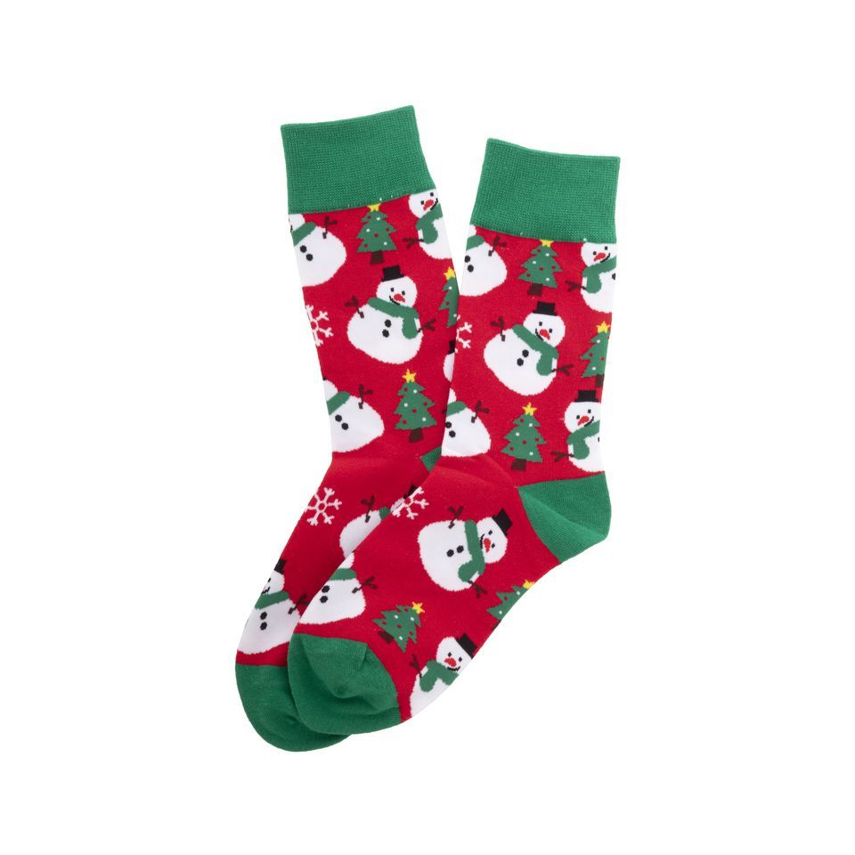Paire de chaussettes de noël publicitaire en RPET