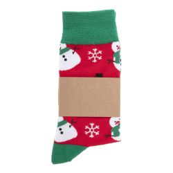 Paire de chaussettes de noël publicitaire en RPET
