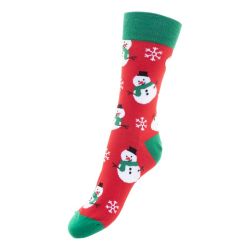 Paire de chaussettes de noël publicitaire en RPET