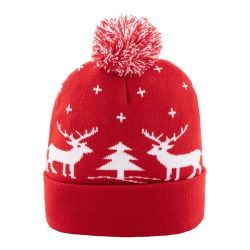 Bonnet personnalisé de Noël tricoté en acrylique Bonnet personnalisé de Noël tricoté en acrylique