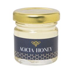 Pot de miel d’acacia personnalisé 50 gr Fabriqué en Europe