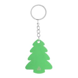 Porte-clés en aluminium personnalisé sapin ou renne de noël