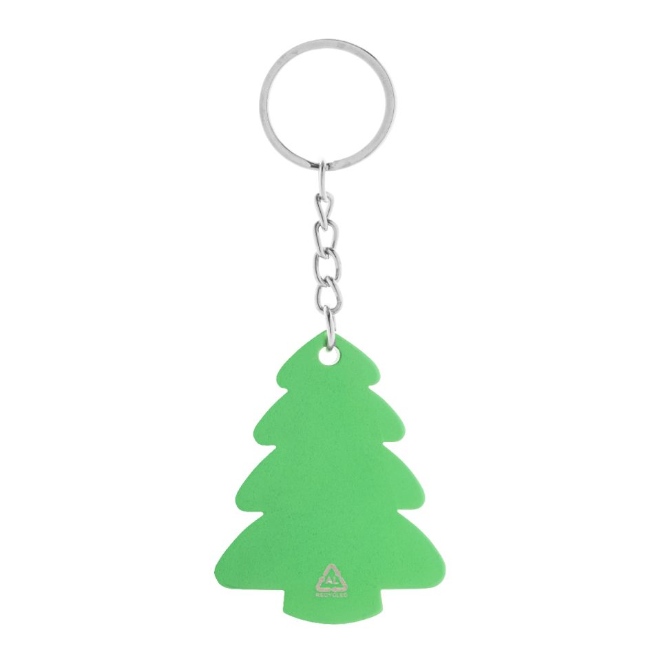 Porte-clés en aluminium personnalisé sapin ou renne de noël