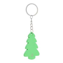 Porte-clés en aluminium personnalisé sapin ou renne de noël