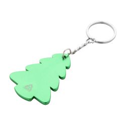Porte-clés en aluminium personnalisé sapin ou renne de noël