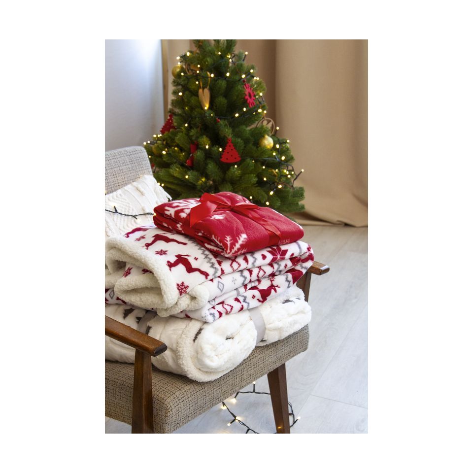 Couverture polaire personnalisée de Noël
