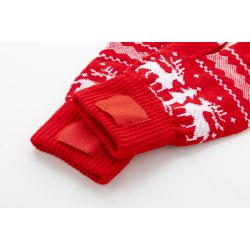 Gant de Noël personnalisé tricoté en acrylique