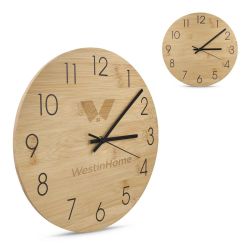 Horloge personnalisée murale en bambou