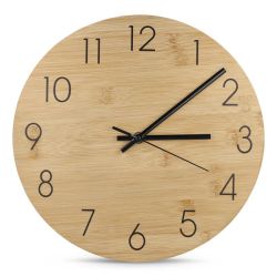 Horloge personnalisée murale en bambou