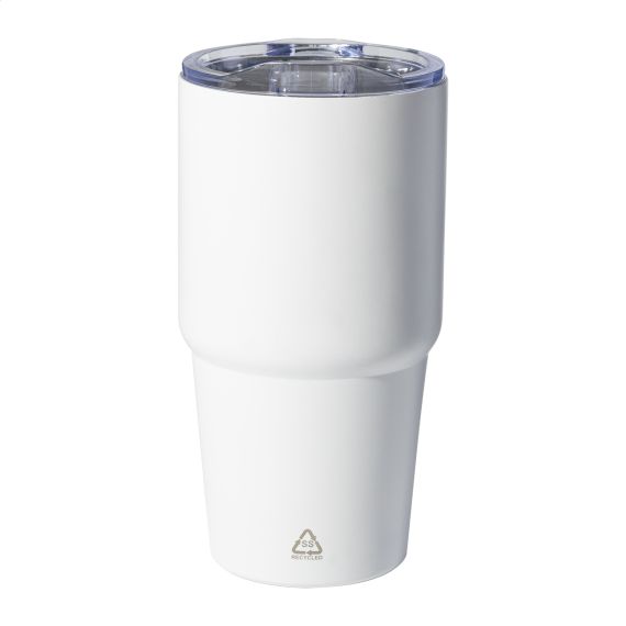 Mug thermos double paroi personnalisé en acier inoxydable recyclé 600 ml Mug thermos double paroi personnalisé en acier inoxydable recyclé 600 ml
