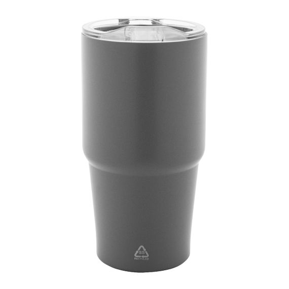 Mug thermos double paroi personnalisé en acier inoxydable recyclé 600 ml