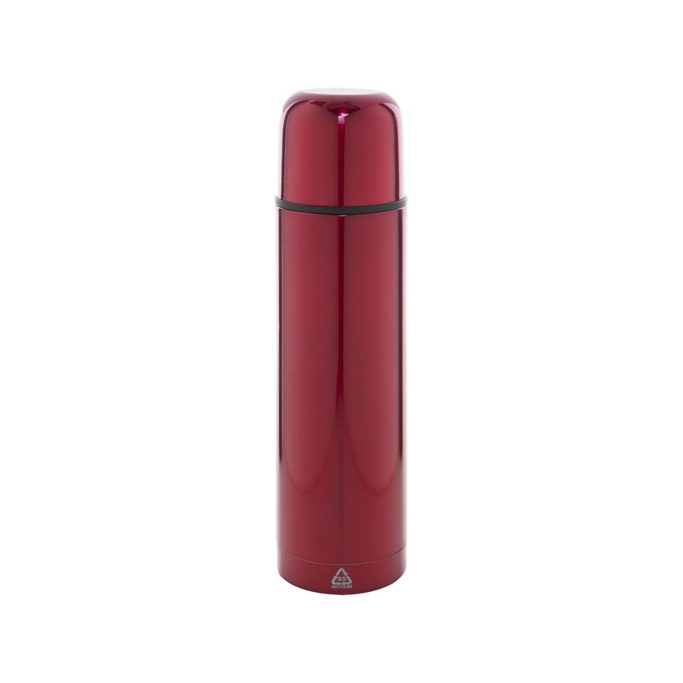 Bouteille isotherme personnalisable double paroi en acier inoxydable recyclé 500 ml