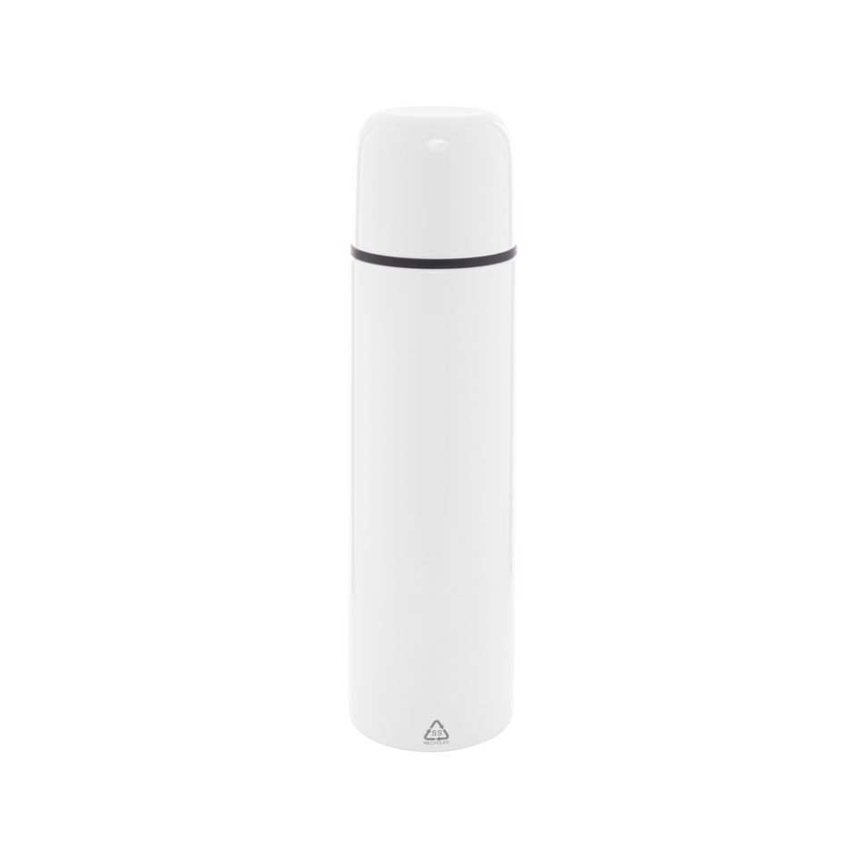 Bouteille isotherme personnalisable double paroi en acier inoxydable recyclé 500 ml