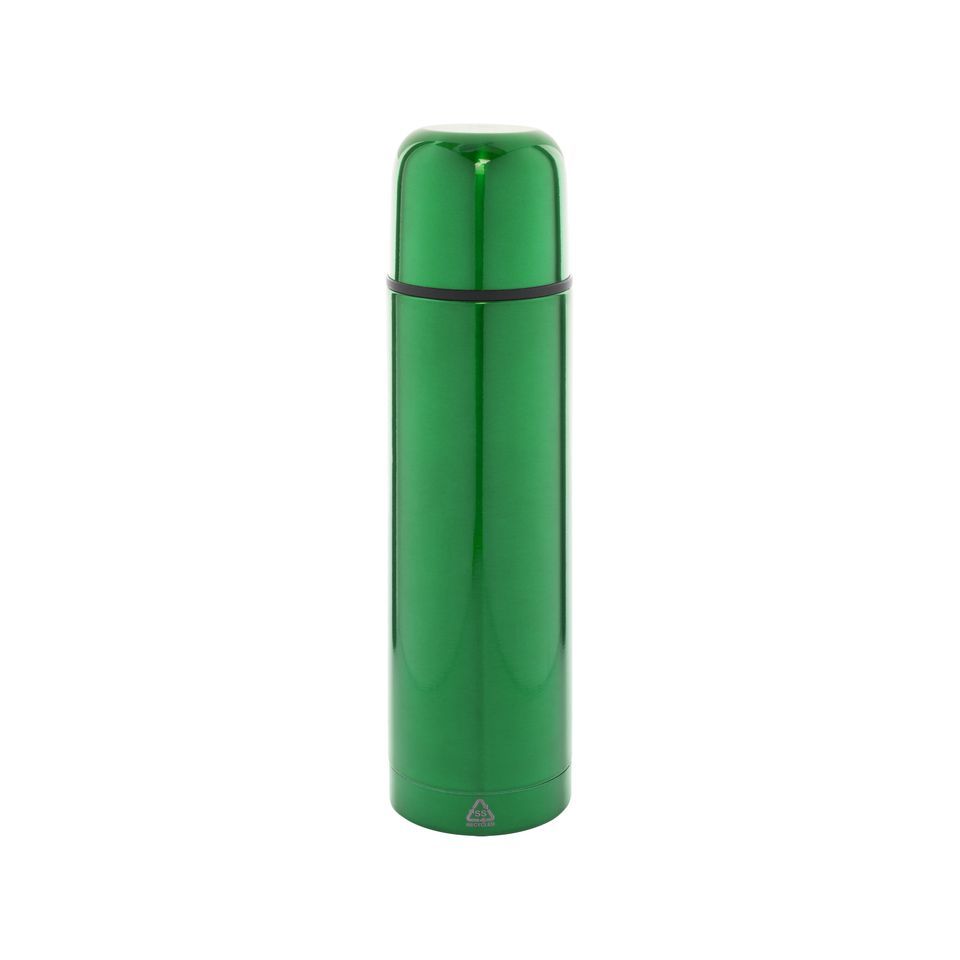 Bouteille isotherme personnalisable double paroi en acier inoxydable recyclé 500 ml