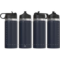 Bouteille isotherme personnalisée double paroi acier inoxydable recyclé avec paille 500 ml Bouteille isotherme personnalisée double paroi acier inoxydable recyclé avec paille 500 ml