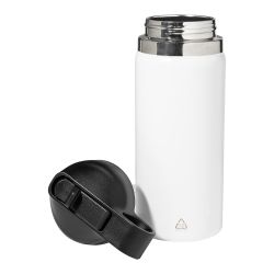 Bouteille isotherme personnalisée double paroi acier inoxydable recyclé avec paille 500 ml Bouteille isotherme personnalisée double paroi acier inoxydable recyclé avec paille 500 ml