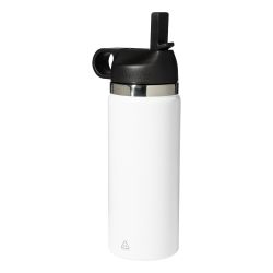 Bouteille isotherme personnalisée double paroi acier inoxydable recyclé avec paille 500 ml Bouteille isotherme personnalisée double paroi acier inoxydable recyclé avec paille 500 ml
