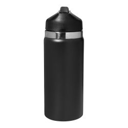 Bouteille isotherme personnalisée double paroi acier inoxydable recyclé avec paille 500 ml