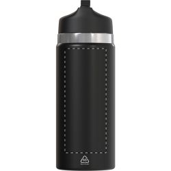 Bouteille isotherme personnalisée double paroi acier inoxydable recyclé avec paille 500 ml