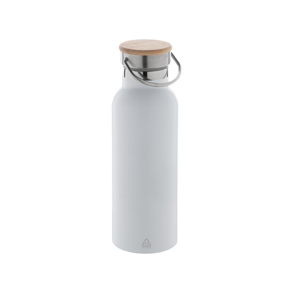 Bouteille isotherme personnalisée double paroi en acier inoxydable recyclé 500 ml