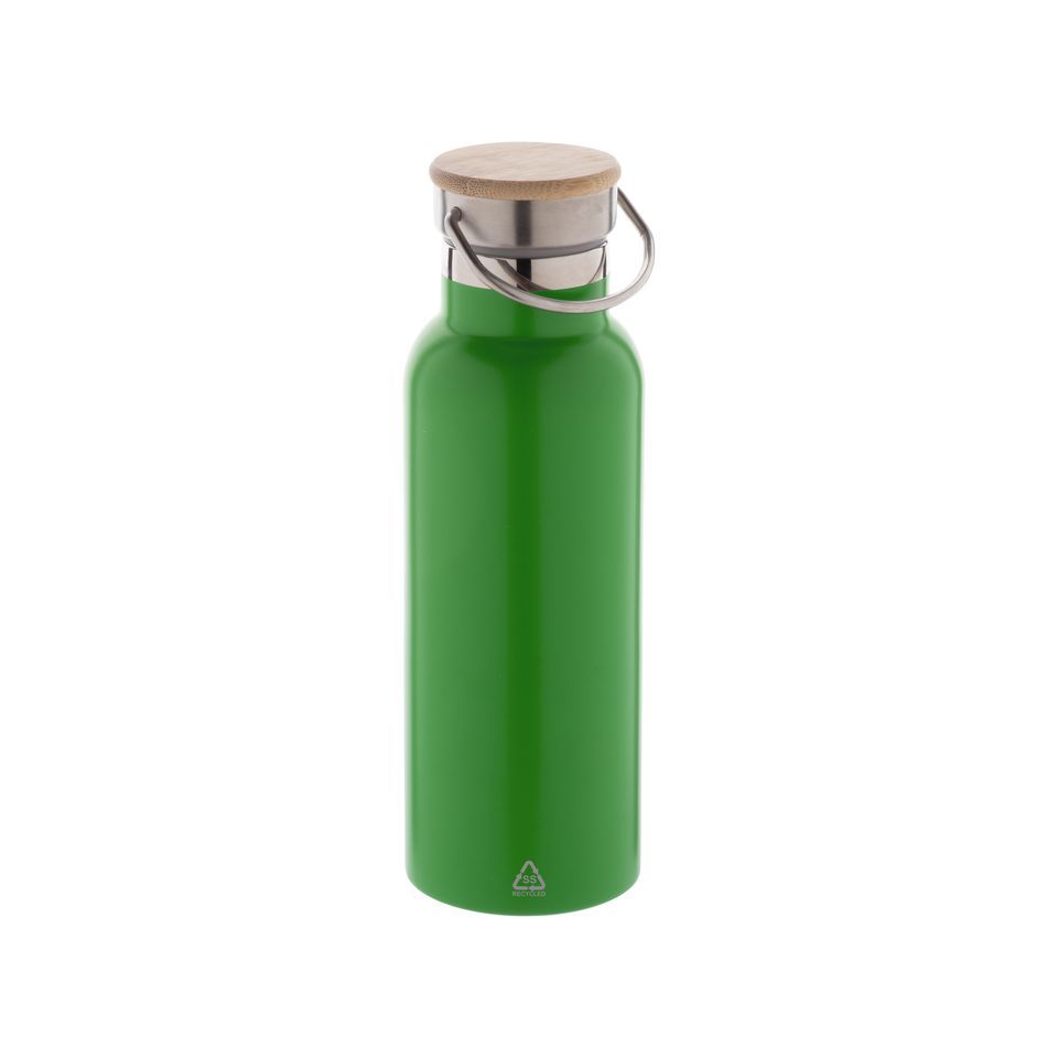 Bouteille isotherme personnalisée double paroi en acier inoxydable recyclé 500 ml
