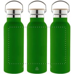Bouteille isotherme personnalisée double paroi en acier inoxydable recyclé 500 ml Bouteille isotherme personnalisée double paroi en acier inoxydable recyclé 500 ml