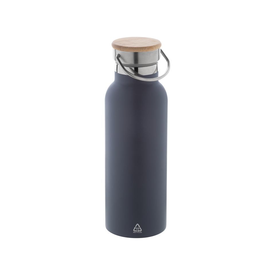 Bouteille isotherme personnalisée double paroi en acier inoxydable recyclé 500 ml