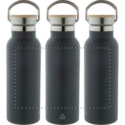 Bouteille isotherme personnalisée double paroi en acier inoxydable recyclé 500 ml Bouteille isotherme personnalisée double paroi en acier inoxydable recyclé 500 ml