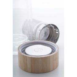 Thermos personnalisé isotherme double paroi en verre avec infuseur Thermos personnalisé isotherme double paroi en verre avec infuseur