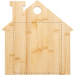 Planche à découper personnalisée en bambou forme maison Planche à découper personnalisée en bambou forme maison