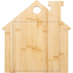 Planche à découper personnalisée en bambou forme maison Planche à découper personnalisée en bambou forme maison