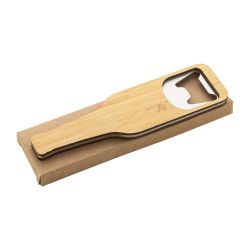 Décapsuleur personnalisable magnétique bambou et acier inoxydable Décapsuleur personnalisable magnétique bambou et acier inoxydable