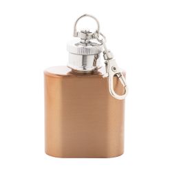 Porte-clés personnalisé mini flasque acier inoxydable recyclé finition brillante 30 ml Porte-clés personnalisé mini flasque acier inoxydable recyclé finition brillante 30 ml