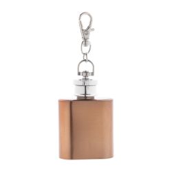 Porte-clés personnalisé mini flasque acier inoxydable recyclé finition brillante 30 ml Porte-clés personnalisé mini flasque acier inoxydable recyclé finition brillante 30 ml